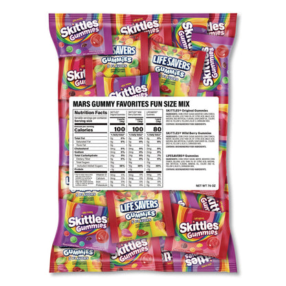 MARS Gummy Favorites Fun Size Mix, 70 oz Bag (GRR22002591)