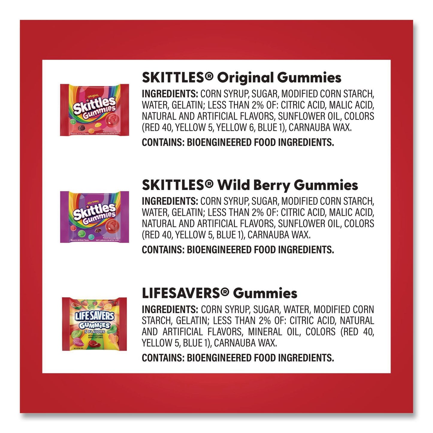 MARS Gummy Favorites Fun Size Mix, 70 oz Bag (GRR22002591)