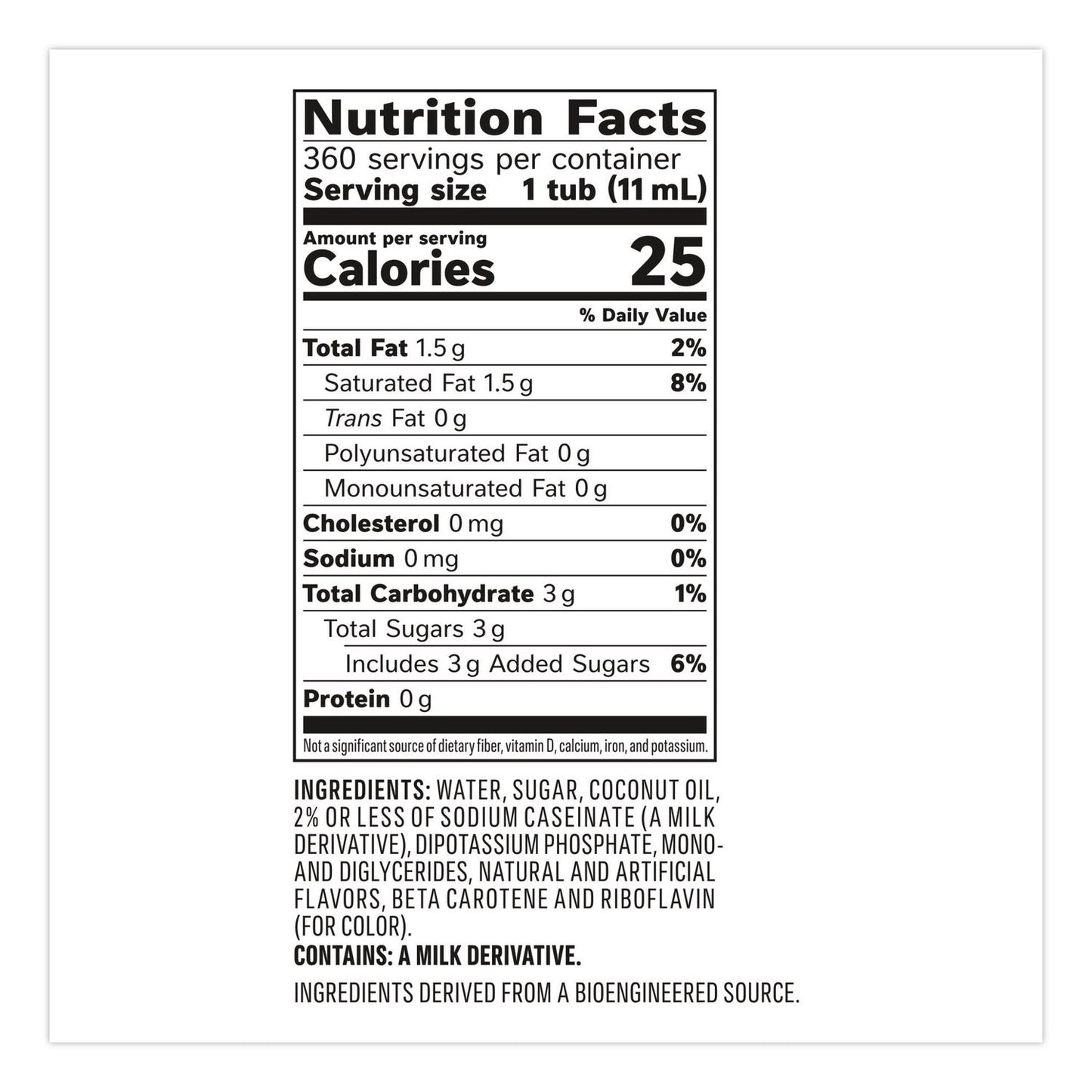Coffee mate® Liquid Coffee Creamer, French Vanilla, 0.38 oz Mini Cups, 360/Carton (NES48978)