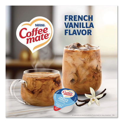 Coffee mate® Liquid Coffee Creamer, French Vanilla, 0.38 oz Mini Cups, 360/Carton (NES48978)