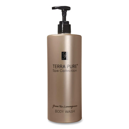Diversified Hospitality Solutions Terra Pure Body Wash Air Pump, Green Tea Lemongrass, 16.23 oz Bottle, 12/Carton (DHS458968)