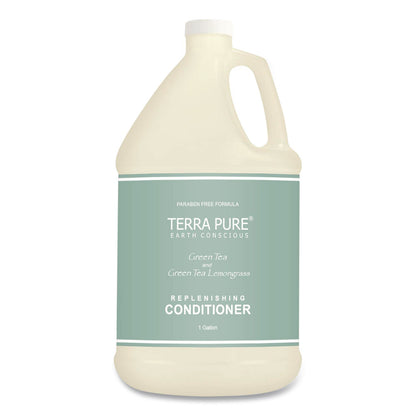 Diversified Hospitality Solutions Terra Pure Conditioner Gallon, Green Tea Lemongrass Scent, 1 gal Bottle, 4/Carton (DHS002256)