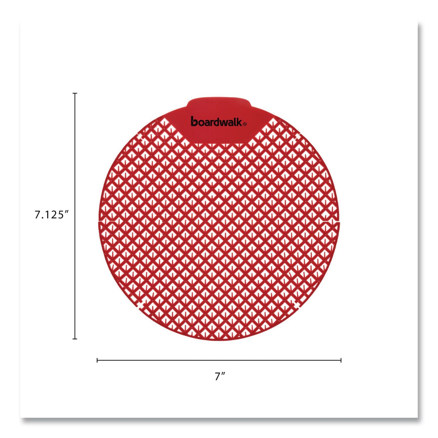 Boardwalk® Urinal Screen, Cherry Scent, Red, 1.8 oz, Dozen (BWK1008)