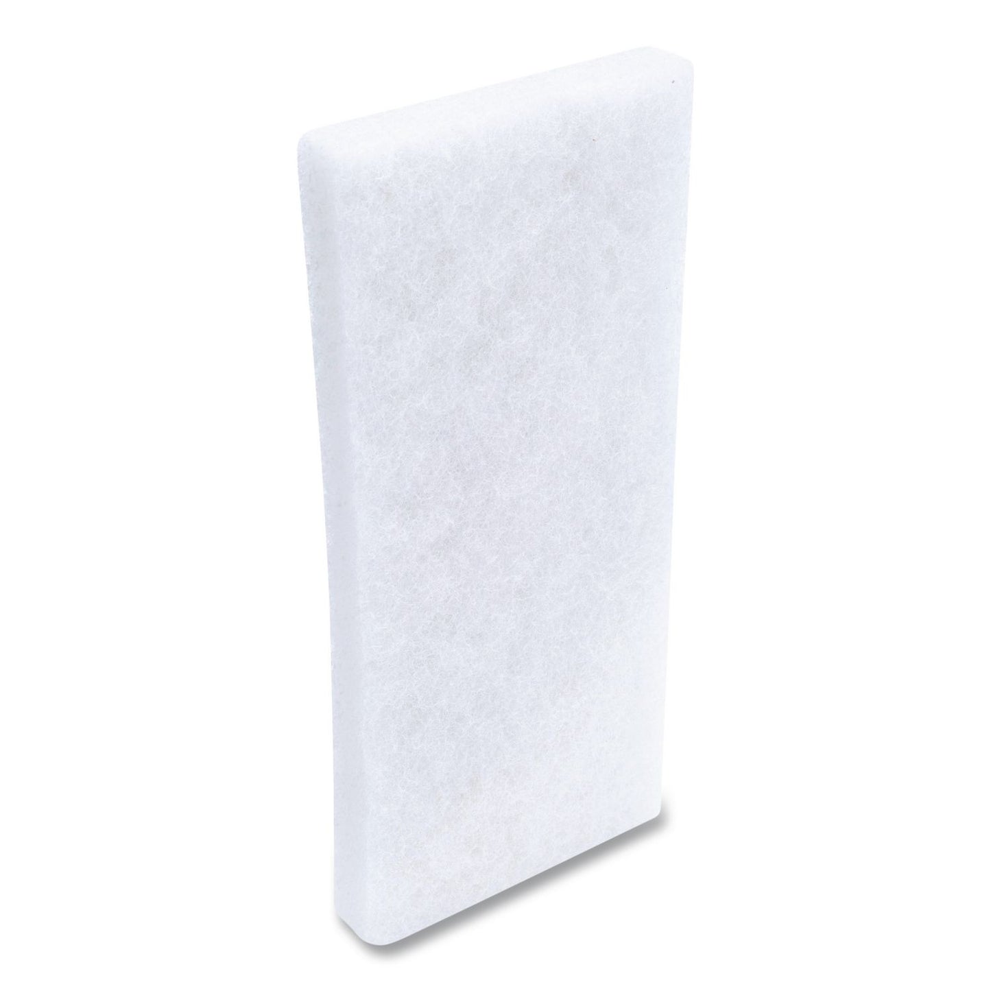 Boardwalk® Fine Grade Utility Pad, 4.62 x 10, White, 10/Carton (BWK401B)