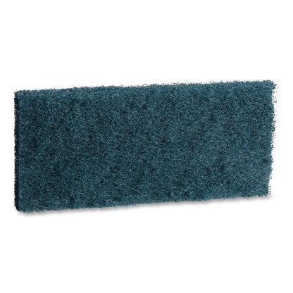 Boardwalk® Medium-Duty Scrub Pad, 4.62 x 10, Blue, 10/Carton (BWK402B)