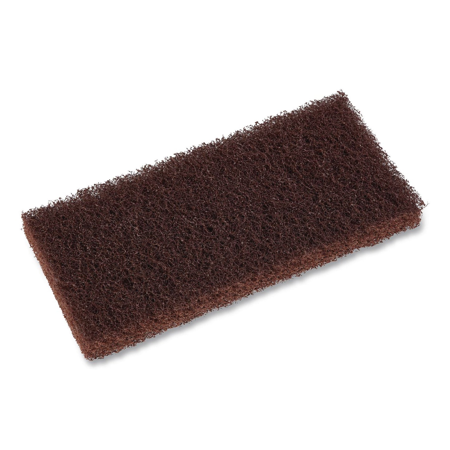 Boardwalk® Heavy-Duty Utility Pad, 4.62 x 10, Brown, 10/Carton (BWK403B)