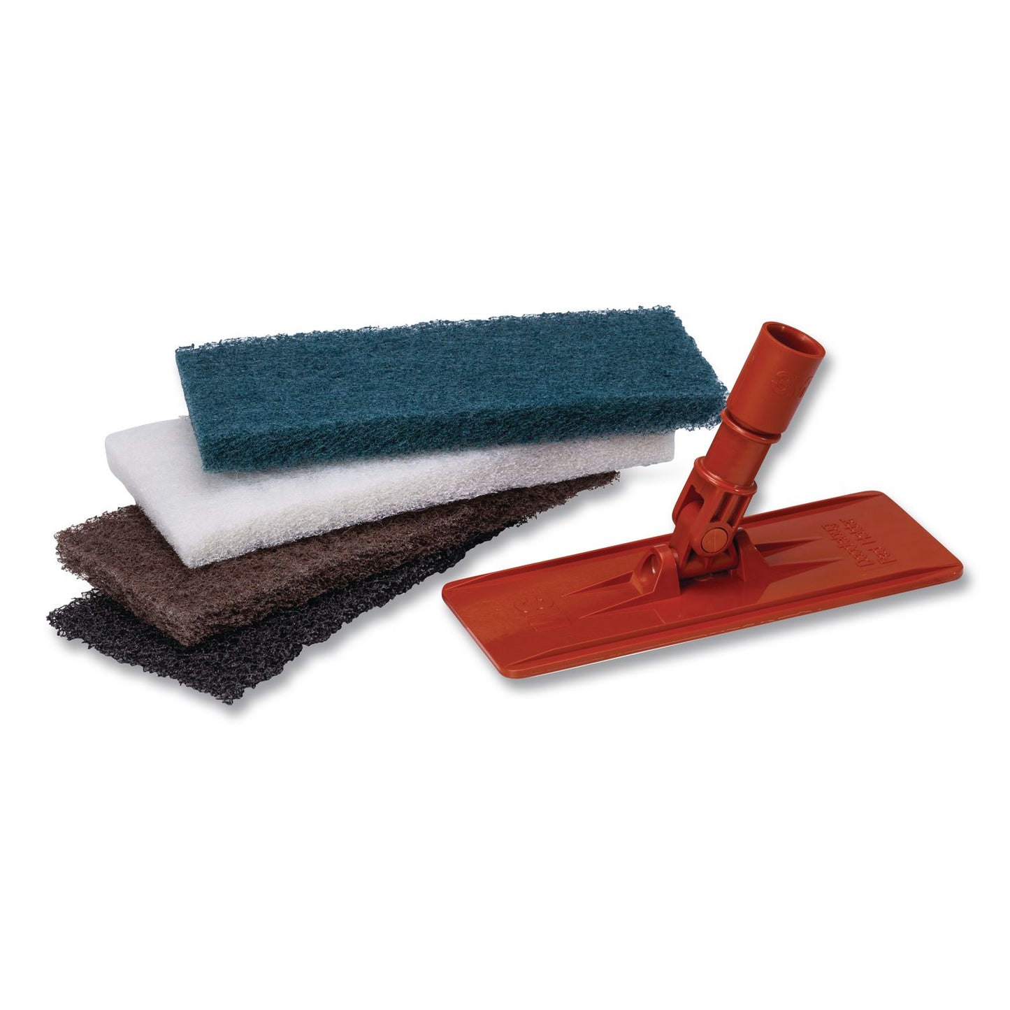 Boardwalk® Heavy-Duty Utility Pad, 4.62 x 10, Brown, 10/Carton (BWK403B)