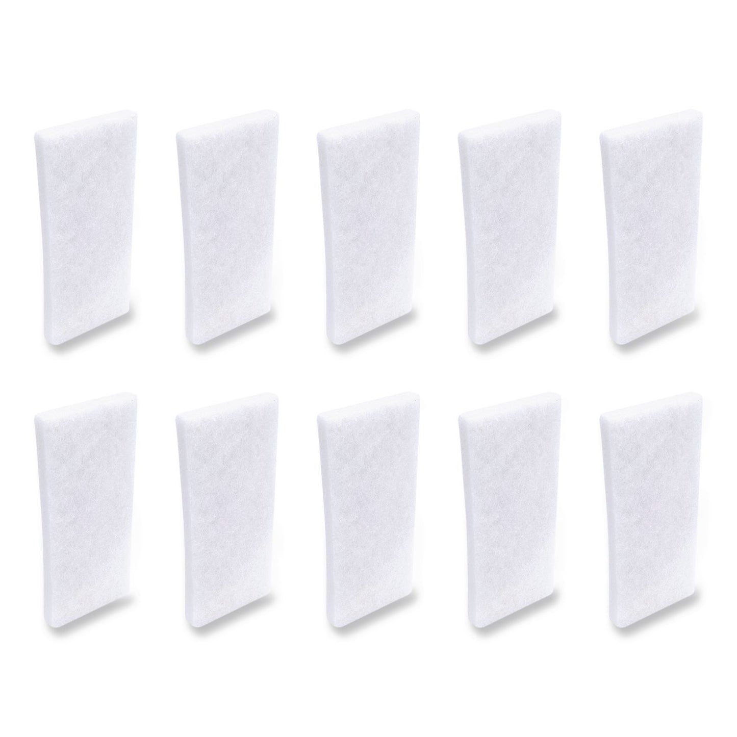 Boardwalk® Fine Grade Utility Pad, 4.62 x 10, White, 10/Carton (BWK401B)
