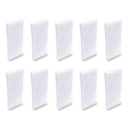 Boardwalk® Fine Grade Utility Pad, 4.62 x 10, White, 10/Carton (BWK401B)