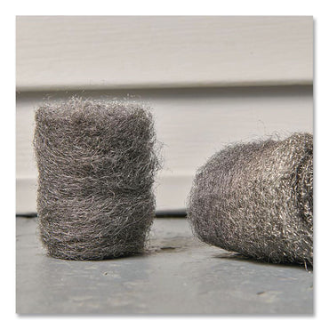 Brillo® Strip and Shine Steel Wool Balls, 2.5 x 2, Gray, 6 Balls/Box, 24 Boxes/Carton (AMY23306)