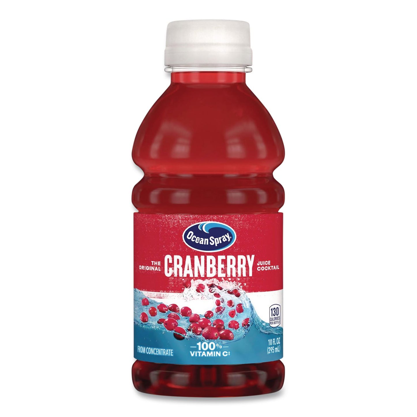 Ocean Spray® Cranberry Juice Cocktail, Cranberry, 10 oz Bottle, 24/Carton (GRR22002661)