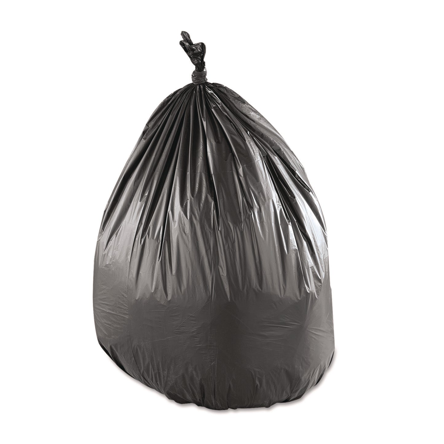 Inteplast Group Low-Density Commercial Can Liners, 33 gal, 0.9 mil, 33" x 39", Black, Interleaved Roll, 25 Bags/Roll, 6 Rolls/Carton (IBSSL3339XPKC)
