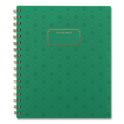 AT-A-GLANCE® Badge Geo Weekly/Monthly Planner, 8.75 x 7, Green Cover, 13-Month: Jan 2026 to Jan 2027 (AAG1753G805)