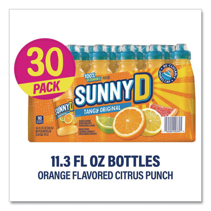 SUNNY D® Tangy Original Sport Bottle, Orange, 11.3 oz Bottle, 30/Carton (GRR22002659)