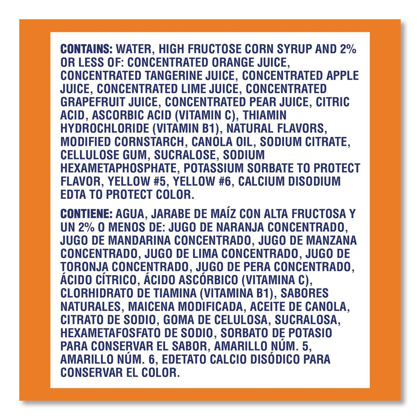 SUNNY D® Tangy Original Sport Bottle, Orange, 11.3 oz Bottle, 30/Carton (GRR22002659)