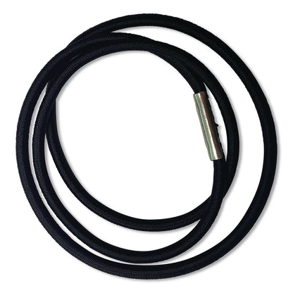 BAND IT® Trash Can Loops, for 5 gal to 20 gal Can, 0.25" x 16", Black, 36/Carton (AMY40515)