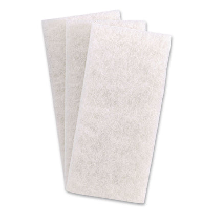 Boardwalk® Fine Grade Utility Pad, 4.62 x 10, White, 10/Carton (BWK401B)