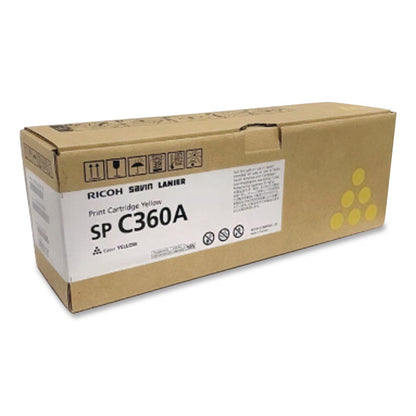 Ricoh® 408183 Toner, 1,500 Page-Yield, Yellow (RIC408183)