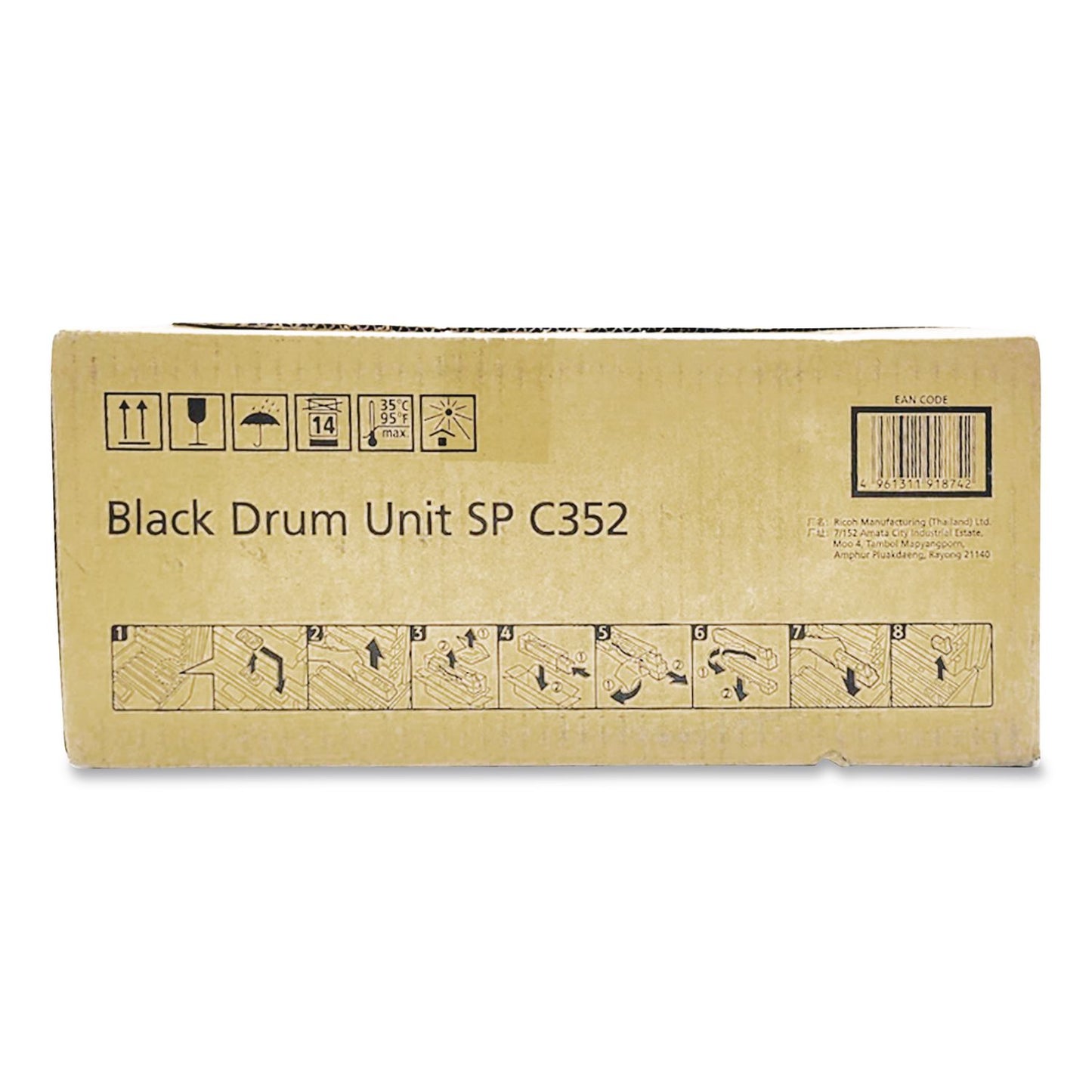 Ricoh® 408223 Drum Unit, 15,000 Page-Yield, Black (RIC408223)
