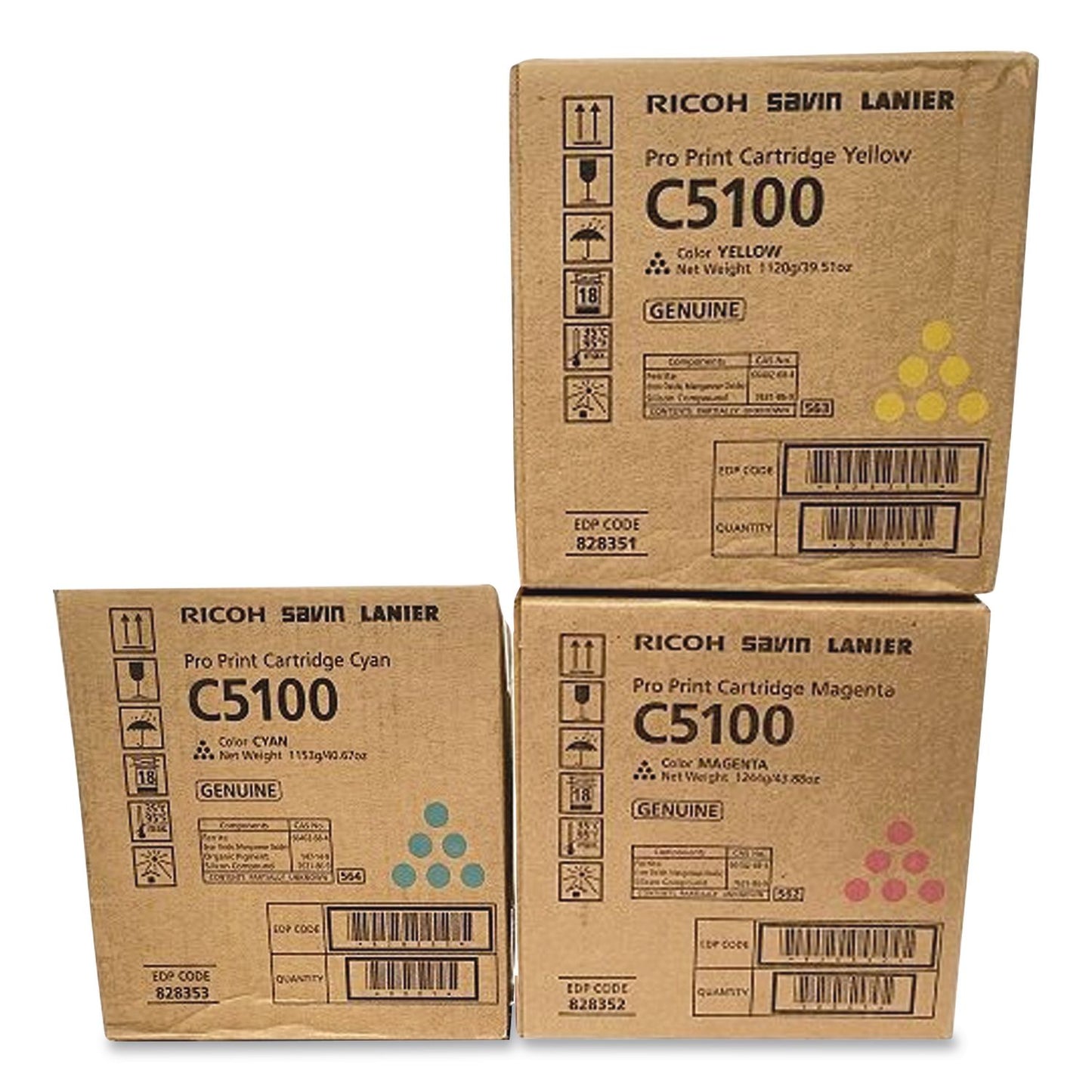 Ricoh® 408224 Drum Unit, 12,000 Page-Yield, Cyan/Magenta/Yellow (RIC408224)