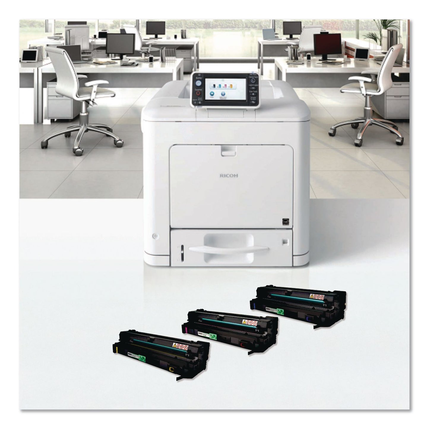 Ricoh® 408224 Drum Unit, 12,000 Page-Yield, Cyan/Magenta/Yellow (RIC408224)