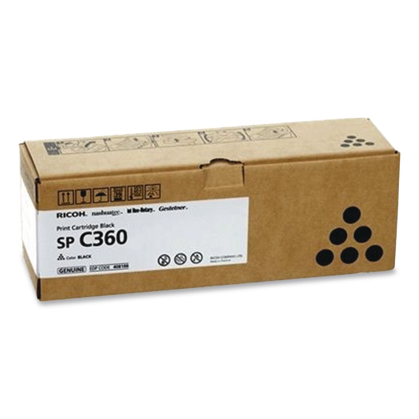 Ricoh® 408180 Toner, 1,500 Page Yield, Black (RIC408180)