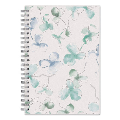 Blue Sky® Lindley Weekly/Monthly Planner, Lindley Floral Artwork, 8 x 5, White/Blue/Green Cover, 12-Month (Jan to Dec): 2026 (BLS101579)