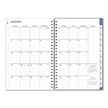 Blue Sky® Lindley Weekly/Monthly Planner, Lindley Floral Artwork, 8 x 5, White/Blue/Green Cover, 12-Month (Jan to Dec): 2026 (BLS101579)