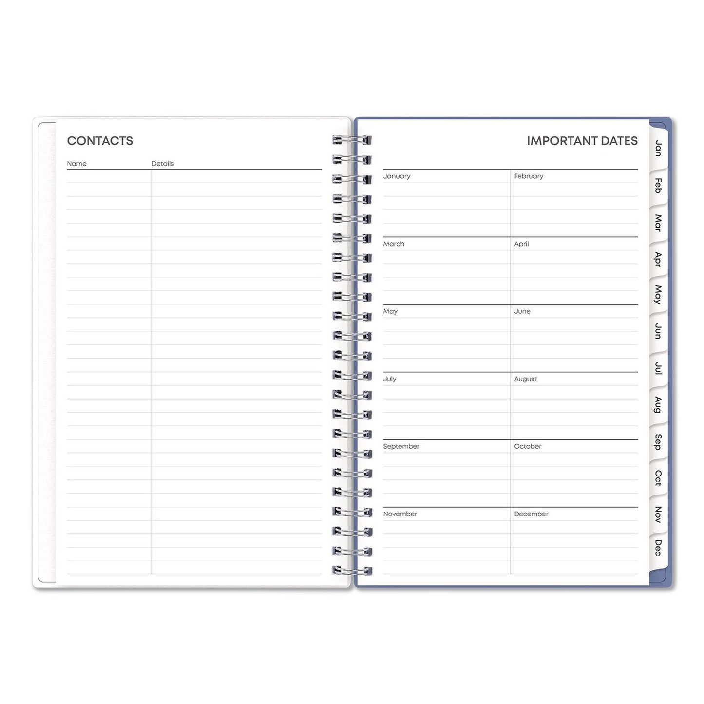 Blue Sky® Lindley Weekly/Monthly Planner, Lindley Floral Artwork, 8 x 5, White/Blue/Green Cover, 12-Month (Jan to Dec): 2026 (BLS101579)