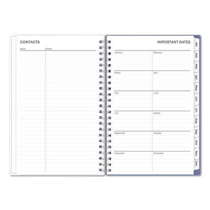 Blue Sky® Lindley Weekly/Monthly Planner, Lindley Floral Artwork, 8 x 5, White/Blue/Green Cover, 12-Month (Jan to Dec): 2026 (BLS101579)