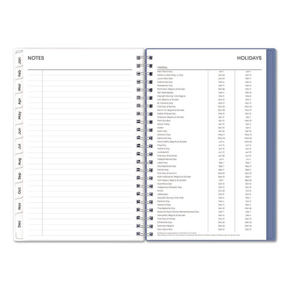 Blue Sky® Lindley Weekly/Monthly Planner, Lindley Floral Artwork, 8 x 5, White/Blue/Green Cover, 12-Month (Jan to Dec): 2026 (BLS101579)