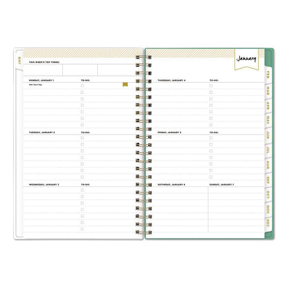 Blue Sky® Day Designer Peyton Create-Your-Own Cover Weekly/Monthly Planner, Floral Artwork, 8 x 5, White, 12-Month (Jan-Dec): 2026 (BLS103619)