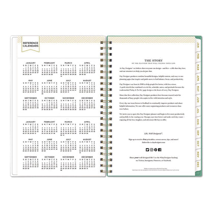 Blue Sky® Day Designer Peyton Create-Your-Own Cover Weekly/Monthly Planner, Floral Artwork, 8 x 5, White, 12-Month (Jan-Dec): 2026 (BLS103619)