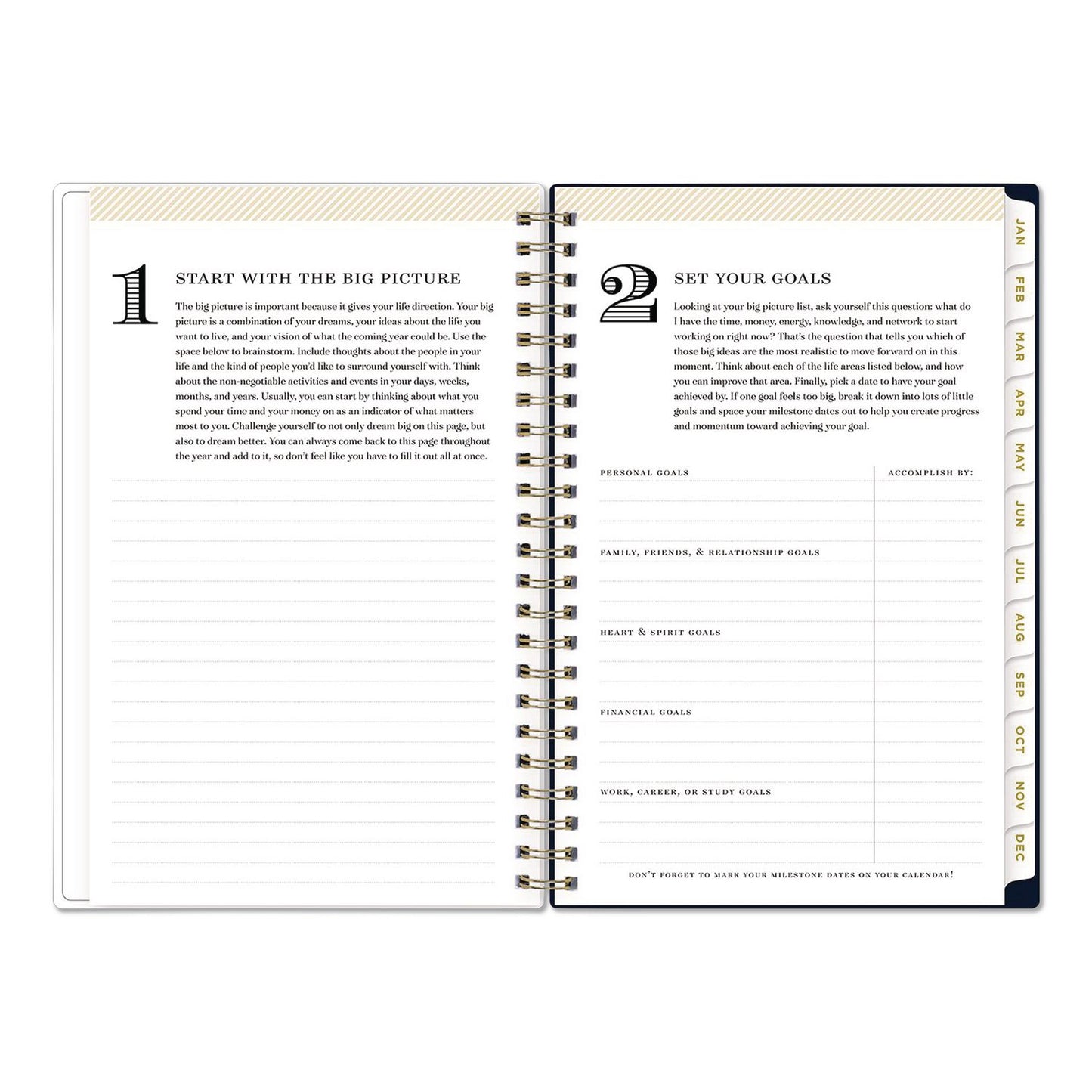 Blue Sky® Day Designer Peyton Create-Your-Own Cover Weekly/Monthly Planner, Floral Artwork, 8 x 5, Navy Cover, 12-Month (Jan-Dec): 2026 (BLS103620)