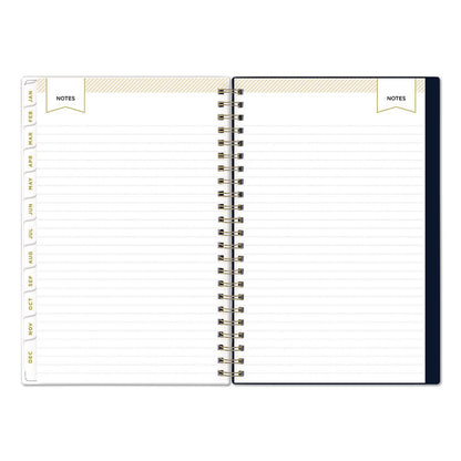 Blue Sky® Day Designer Peyton Create-Your-Own Cover Weekly/Monthly Planner, Floral Artwork, 8 x 5, Navy Cover, 12-Month (Jan-Dec): 2026 (BLS103620)