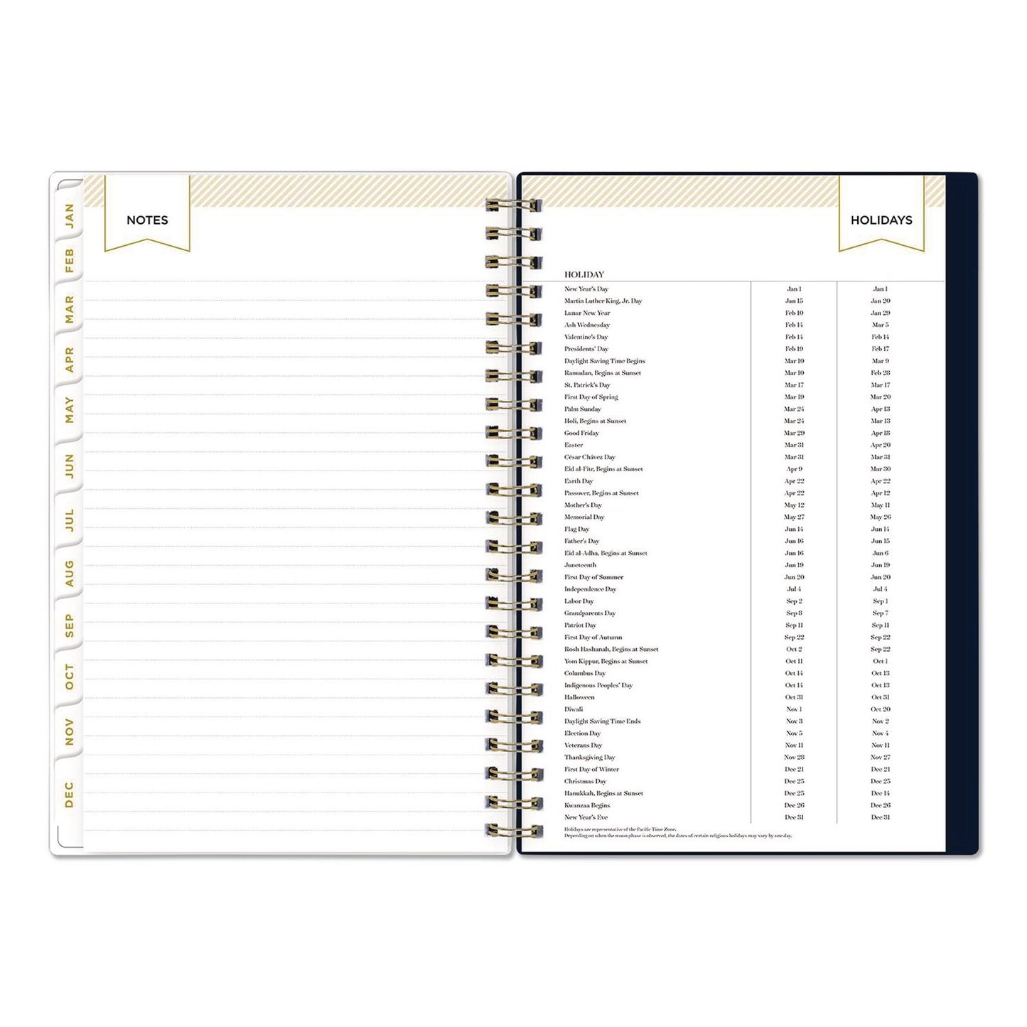 Blue Sky® Day Designer Peyton Create-Your-Own Cover Weekly/Monthly Planner, Floral Artwork, 8 x 5, Navy Cover, 12-Month (Jan-Dec): 2026 (BLS103620)