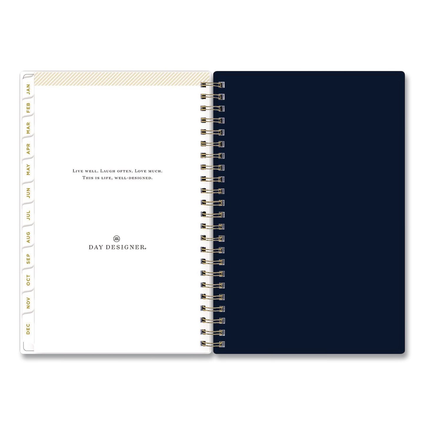 Blue Sky® Day Designer Peyton Create-Your-Own Cover Weekly/Monthly Planner, Floral Artwork, 8 x 5, Navy Cover, 12-Month (Jan-Dec): 2026 (BLS103620)
