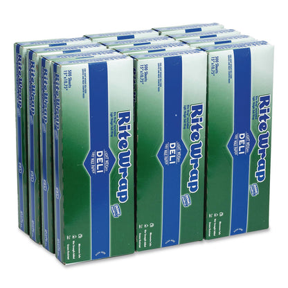 Dixie® Dry Wax Light Weight Deli Paper, 15.12 x 10.75, 500/Pack, 12 Packs/Carton (DXERW156)