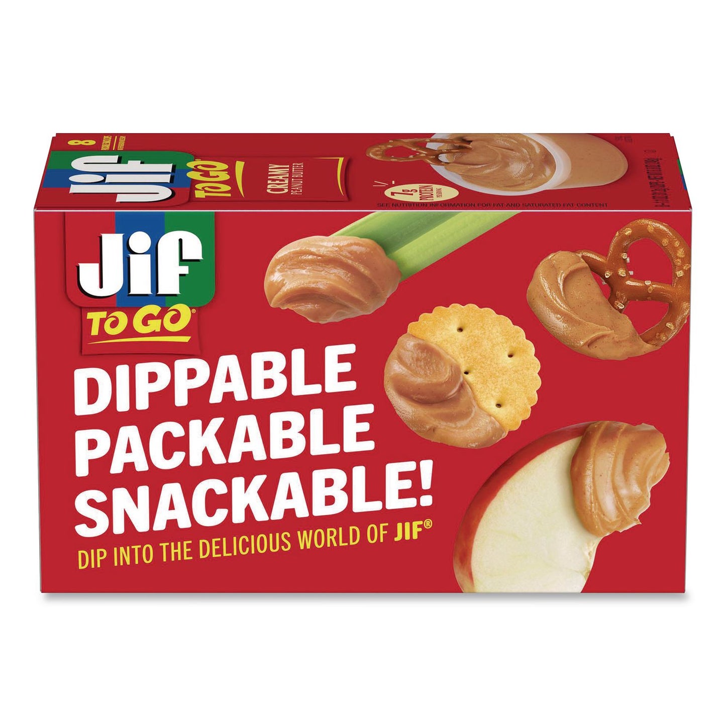 Jif® Creamy Peanut Butter Cups, 1.1 oz Cup, 8/Box (SMU65642)