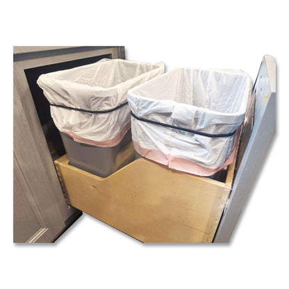 BAND IT® Trash Can Loops, for 5 gal to 20 gal Can, 0.25" x 16", Black, 36/Carton (AMY40515)