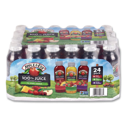 Apple & Eve® 100% Fruit Juice Variety Pack, Assorted Flavors, 10 oz Bottle, 24/Carton (GRR22002662)