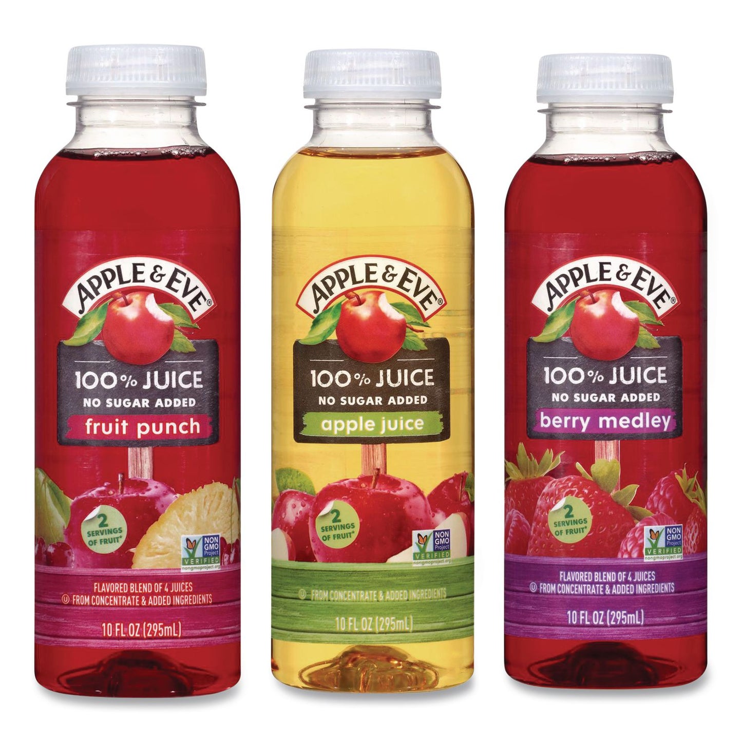 Apple & Eve® 100% Fruit Juice Variety Pack, Assorted Flavors, 10 oz Bottle, 24/Carton (GRR22002662)
