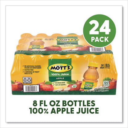 Mott's® 100% Original Apple Juice, Apple, 8 oz Bottle, 24/Carton (GRR22002660)