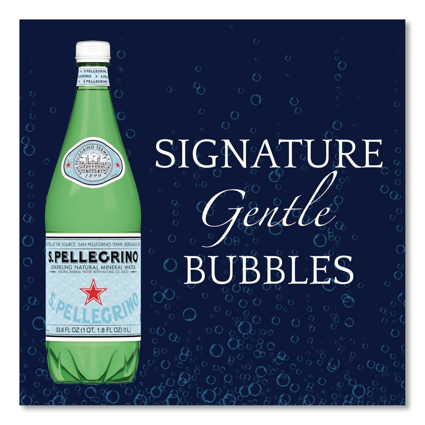 S. Pellegrino® Sparkling Water Bottles, Unflavored, 16.9 oz Bottle, 24/Carton (GRR22002683)