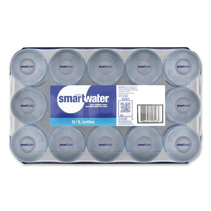 smartwater® Vapor-Distilled Water, Unflavored, 33.8 oz Bottle, 15/Carton (GRR22002684)
