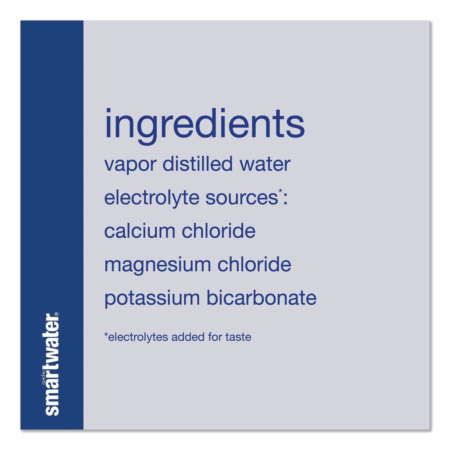 smartwater® Vapor-Distilled Water, Unflavored, 33.8 oz Bottle, 15/Carton (GRR22002684)