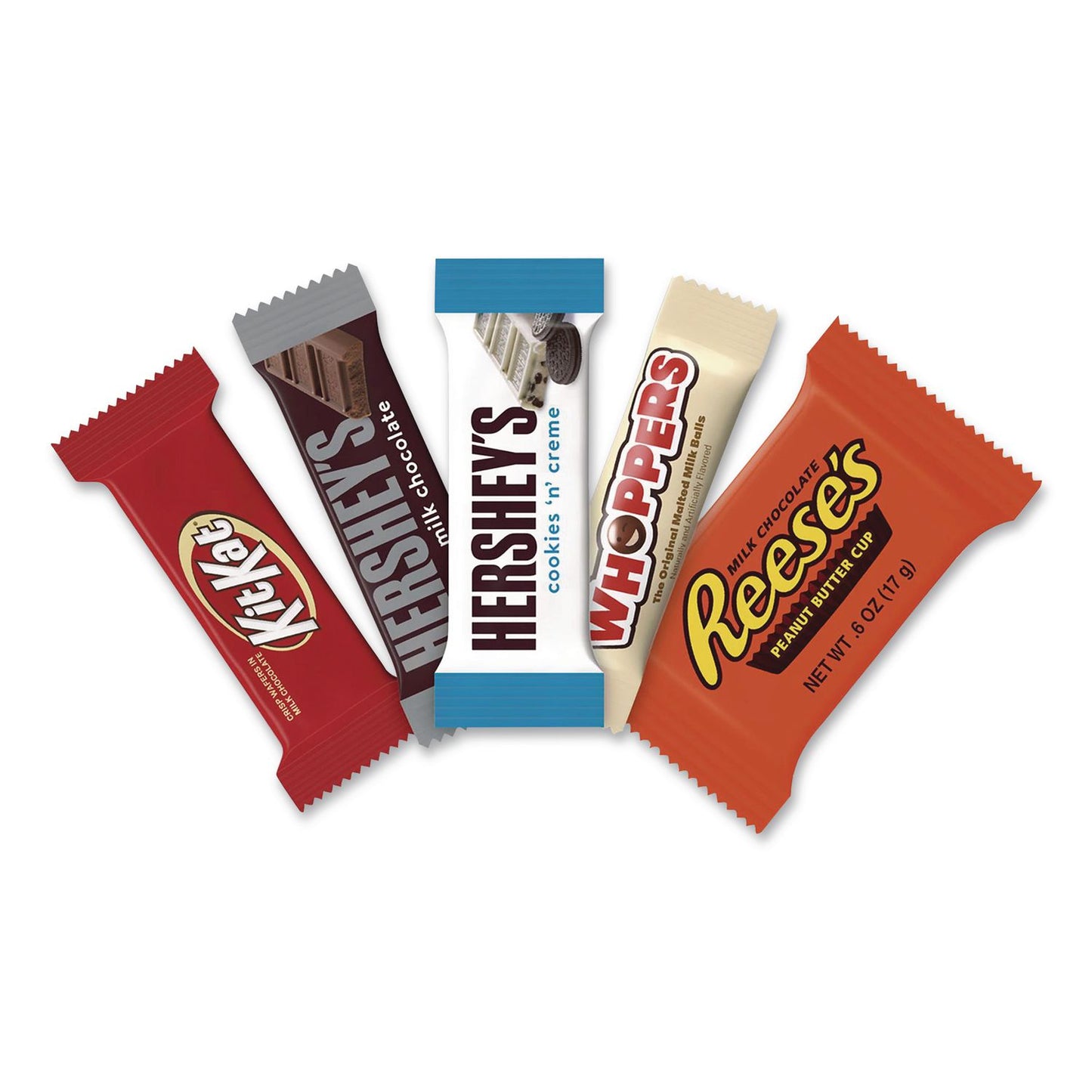 Hershey®'s Snack Size Bulk Candy Assortment, Assorted Flavors, Individually Wrapped, 155 Pieces (GRR22002629)