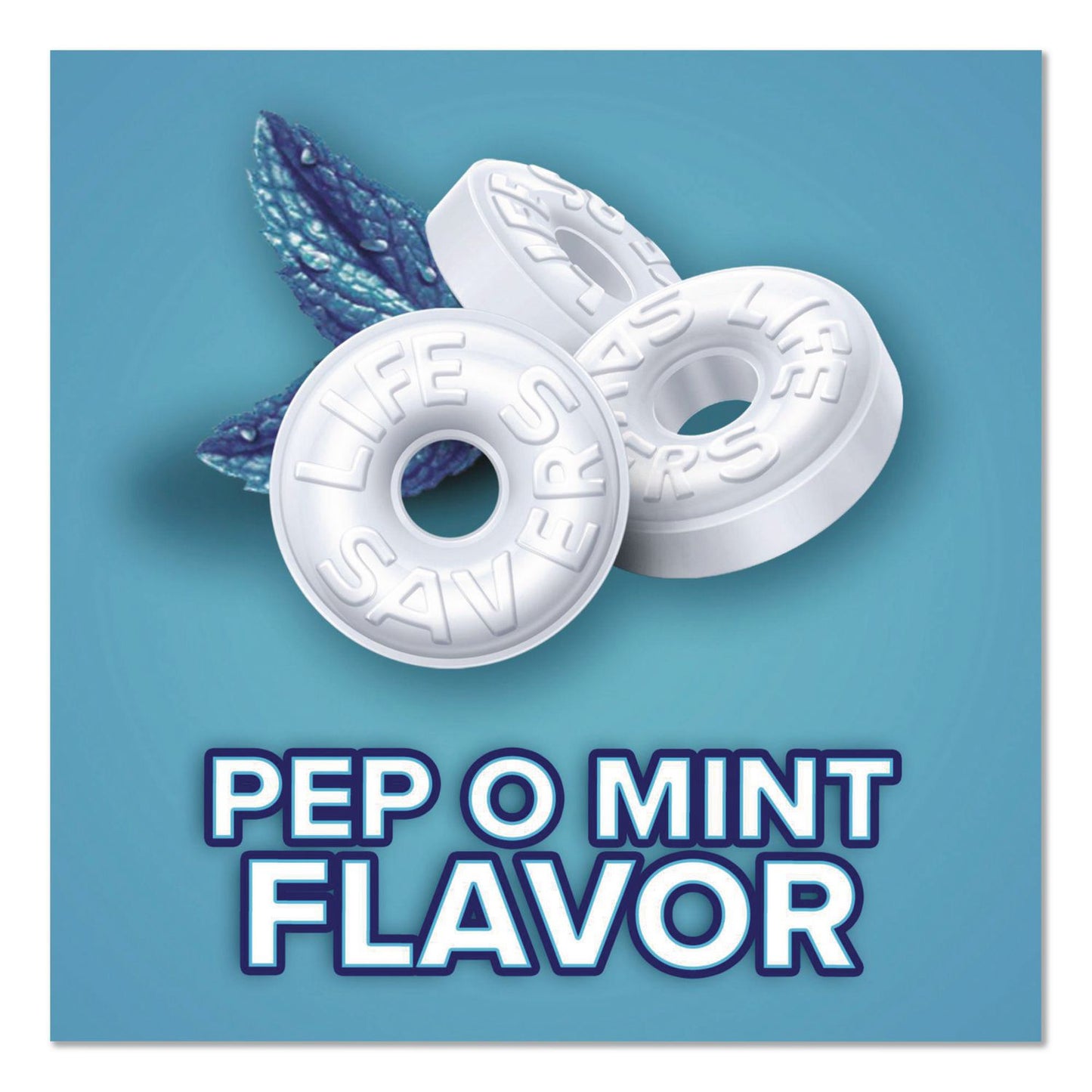 LifeSavers® Mints Pep-O-Mint, Peppermint, Individually Wrapped, 53.95 oz Bag (GRR22002650)