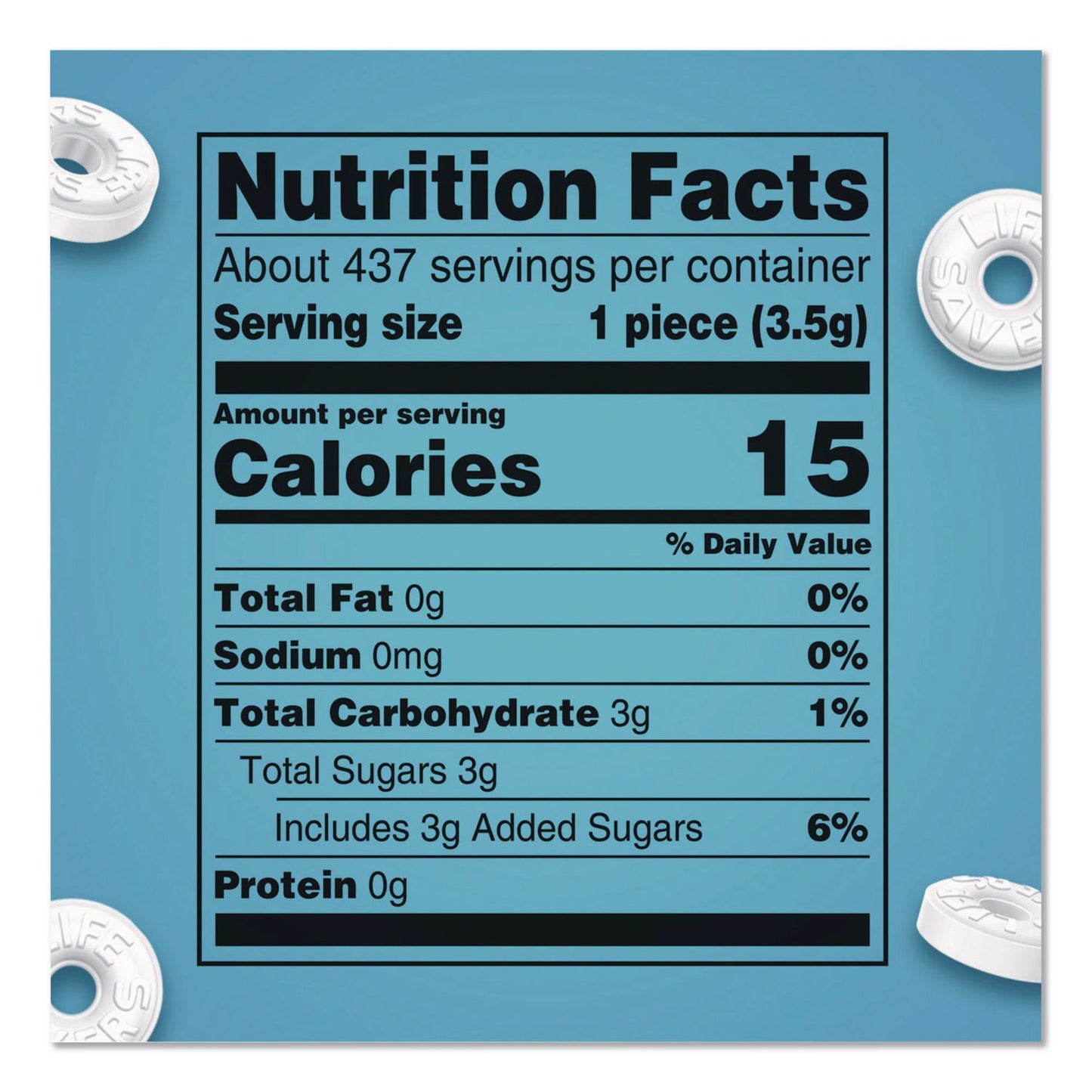 LifeSavers® Mints Pep-O-Mint, Peppermint, Individually Wrapped, 53.95 oz Bag (GRR22002650)
