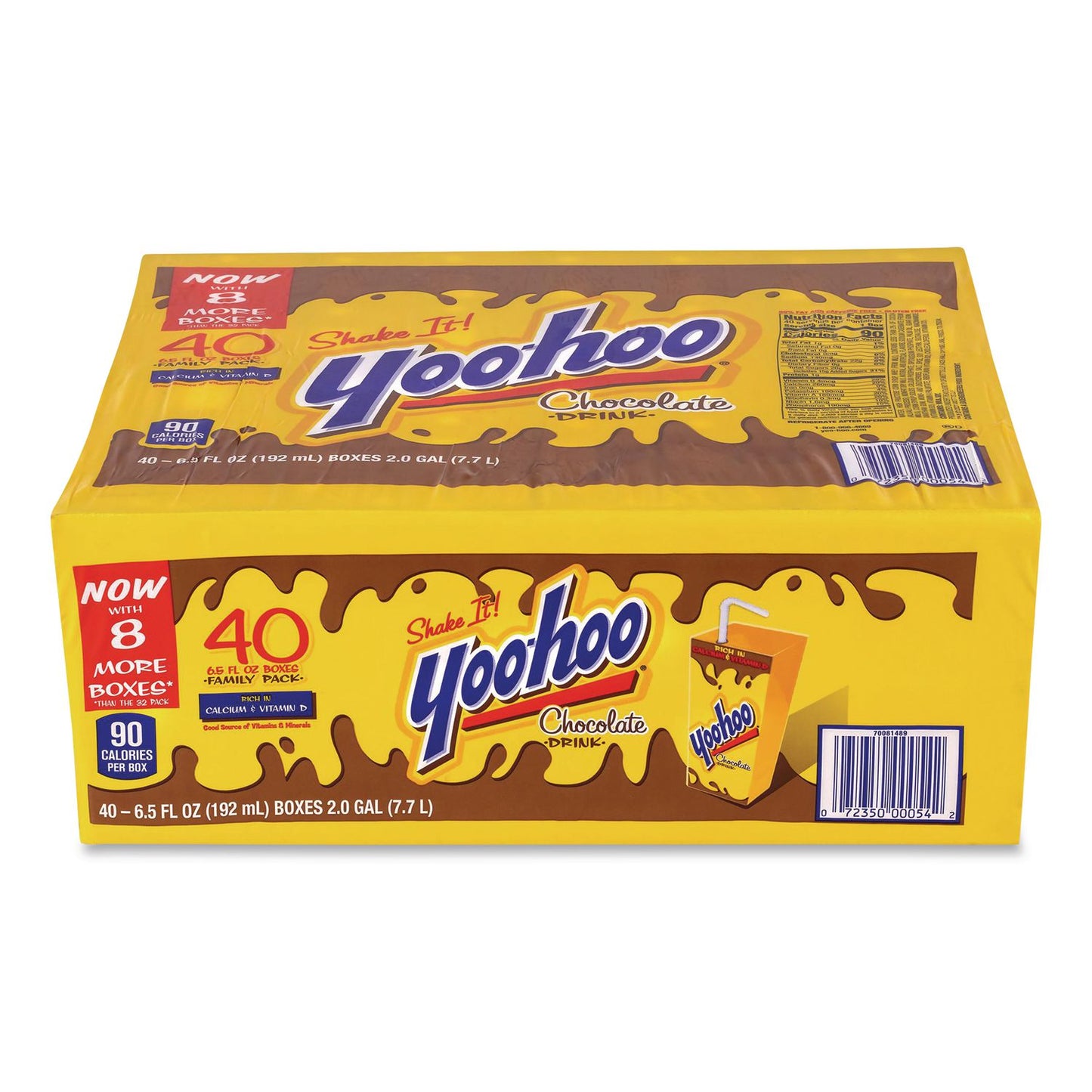 Yoo-hoo® Chocolate Drink Boxes, Chocolate, 6.5 oz Box, 40/Carton (GRR22002682)